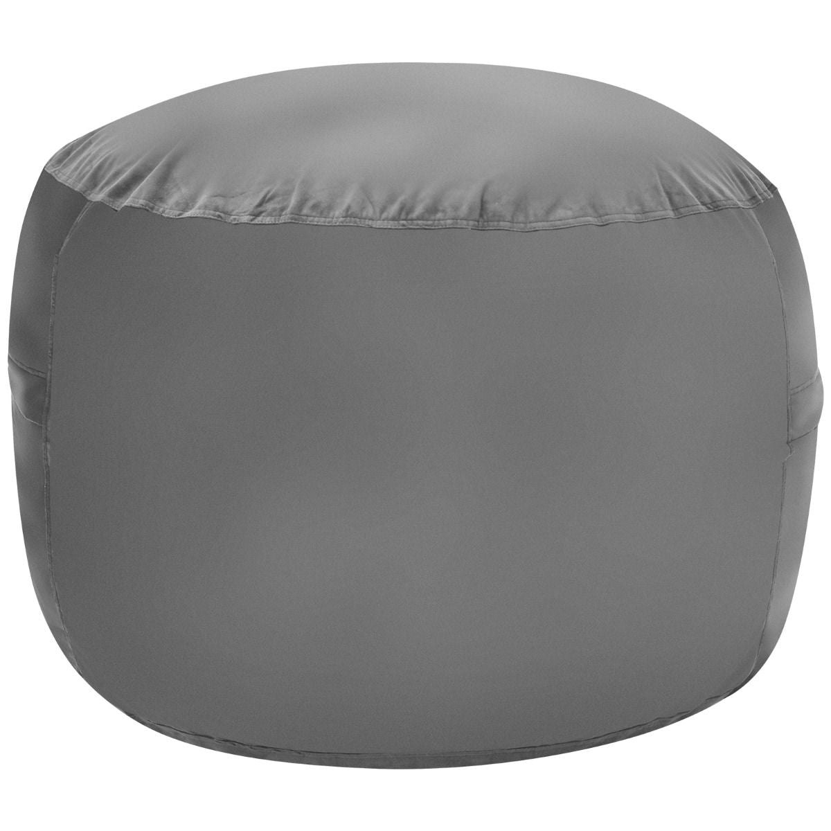 Pouf Poire 92 CM Ultra Confortable Rempli d'Éponge Doublure Indépendante Housse en Microfibre pour Chambre/Salon Gris