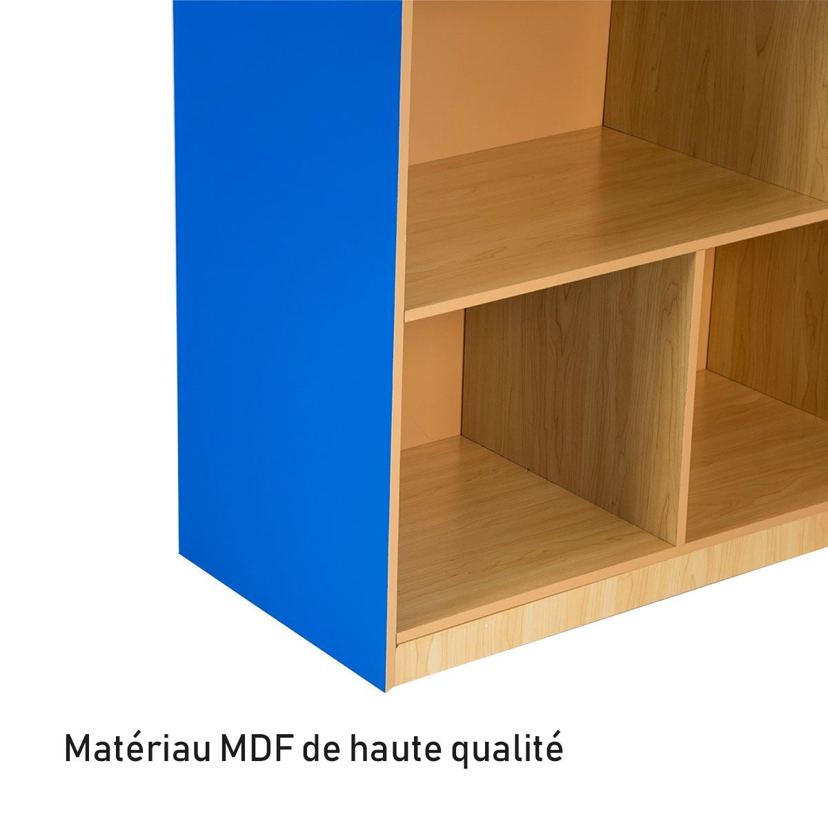 Bibliothèque Étagère de Rangement avec 5 Compartiments Ouverts Meuble pour Rangement 120 x 40 x 76 cm