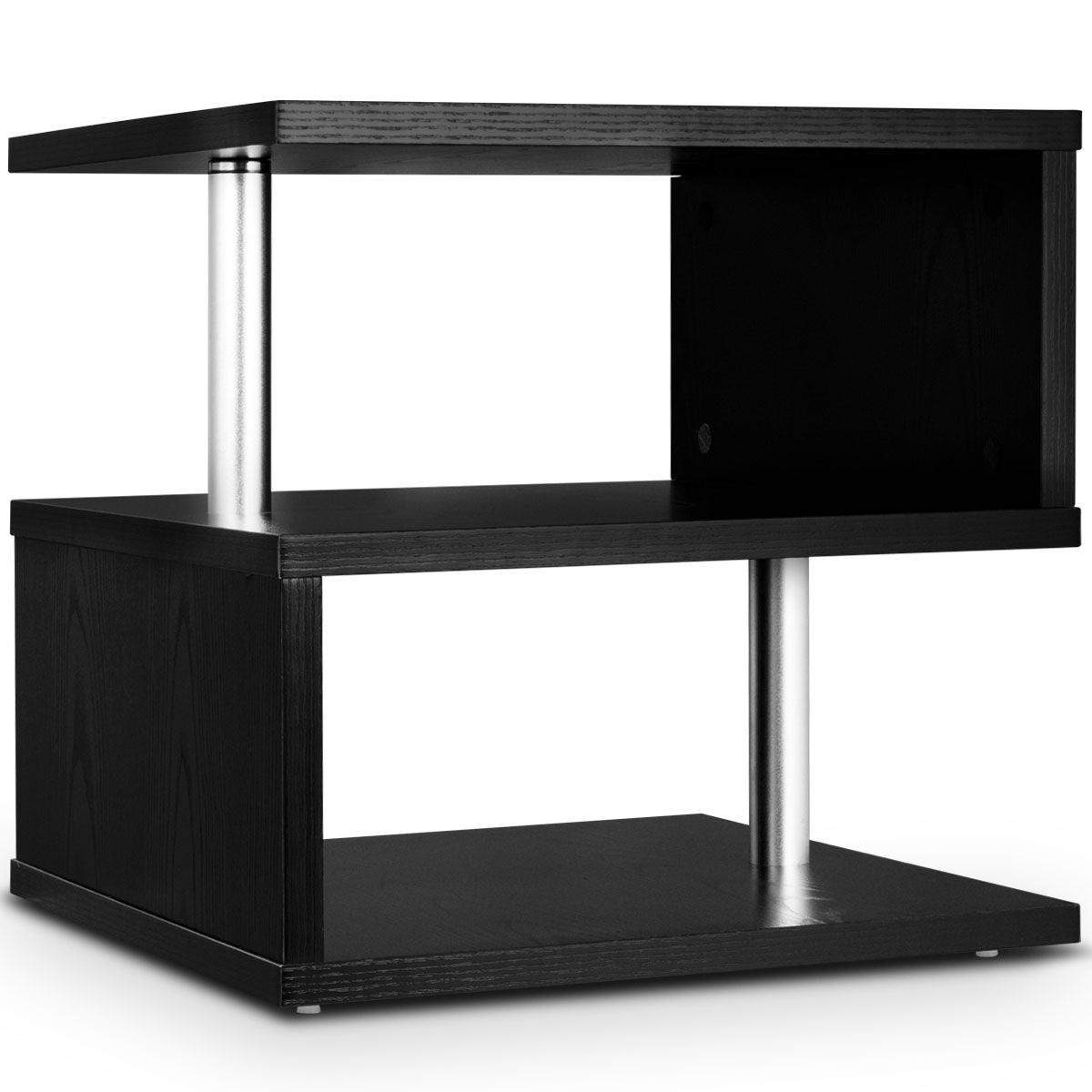 Table basse  avec porte-revues intégré  Noir Moderne multifonctionnelle pour Bureau