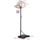 Panier de Basket-Ball Portable Réglable en Hauteur 1,785 m – 2,08 m avec Cadre en Acier Stable