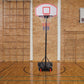 Panier de Basket-Ball Portable Réglable en Hauteur 1,785 m – 2,08 m avec Cadre en Acier Stable