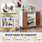 Buffet Bas avec Étagère Réglable à 5 Positions 72 x 40x 80,5 CM Meuble de Rangement pour Cuisine Style Moderne