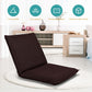 Chaise de Sol Pliable Tatami Inclinable en 6 Position 44 x 54,5 x 53,5 CM Café